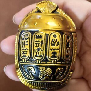 Mystic Egyptian Scarab Decor Statue AWESOME ! NEW !LQQK-ZEE !!